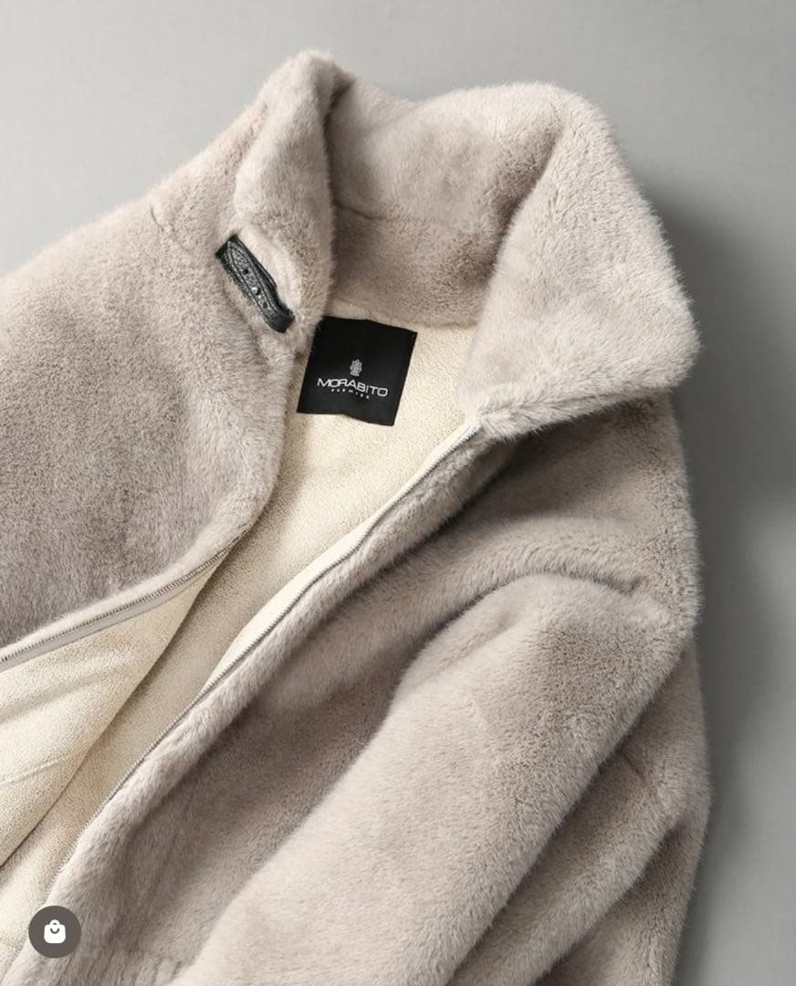 新品タグ付き】モラビトプルミエ フェイクファーコート 未使用 雑誌