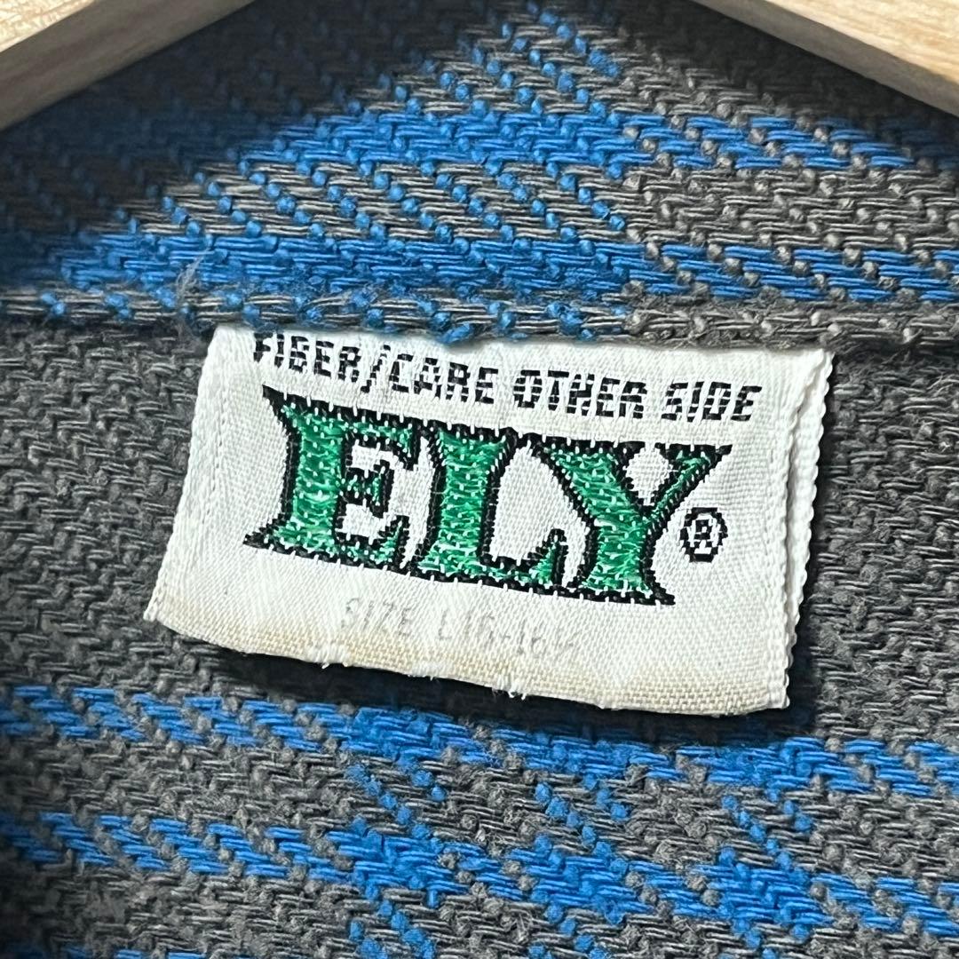 70's 《ELY / エリー》Heavy flannel shirt