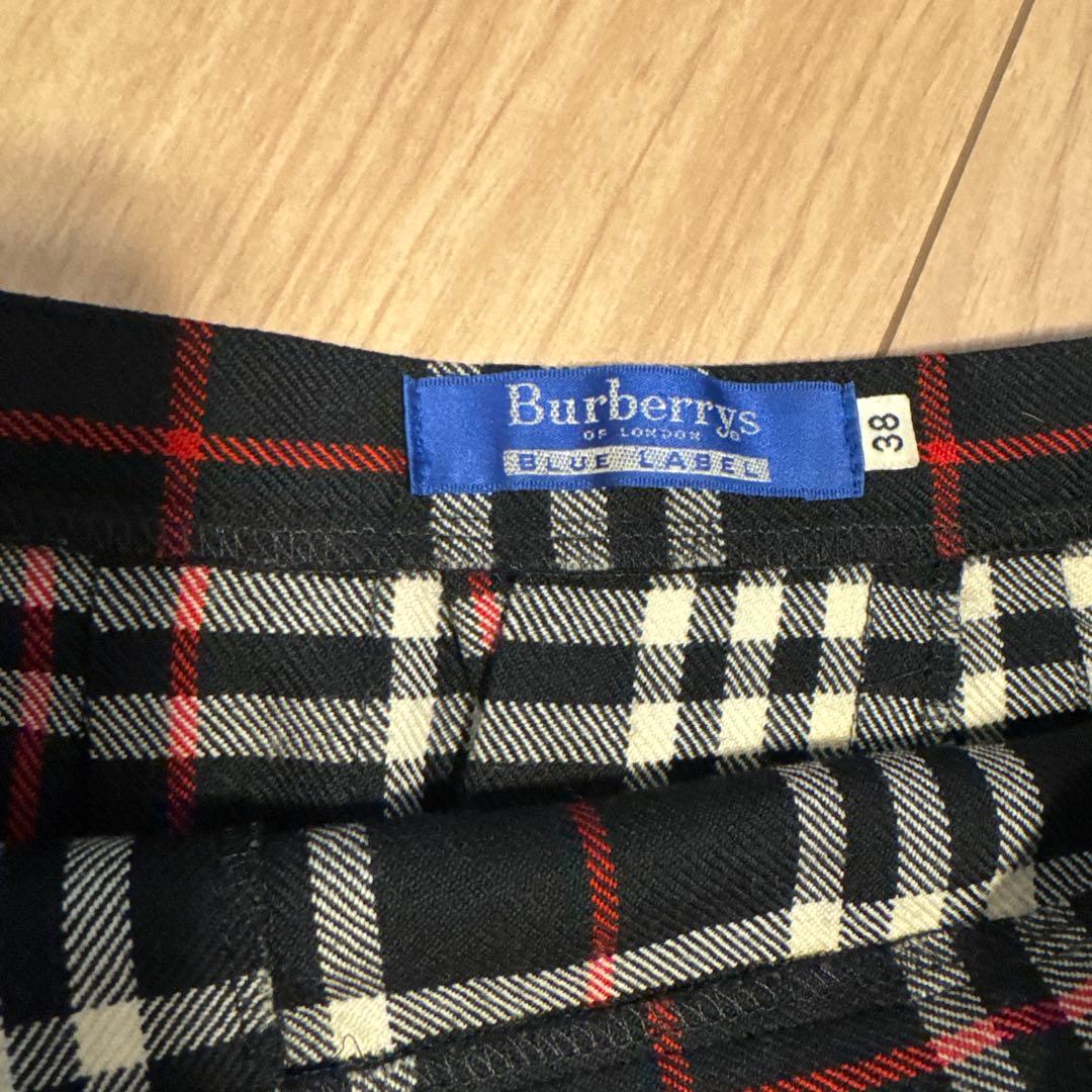 Burberrys チェック柄 プリーツスカート 38 - BURBERRY ブルーレーベル