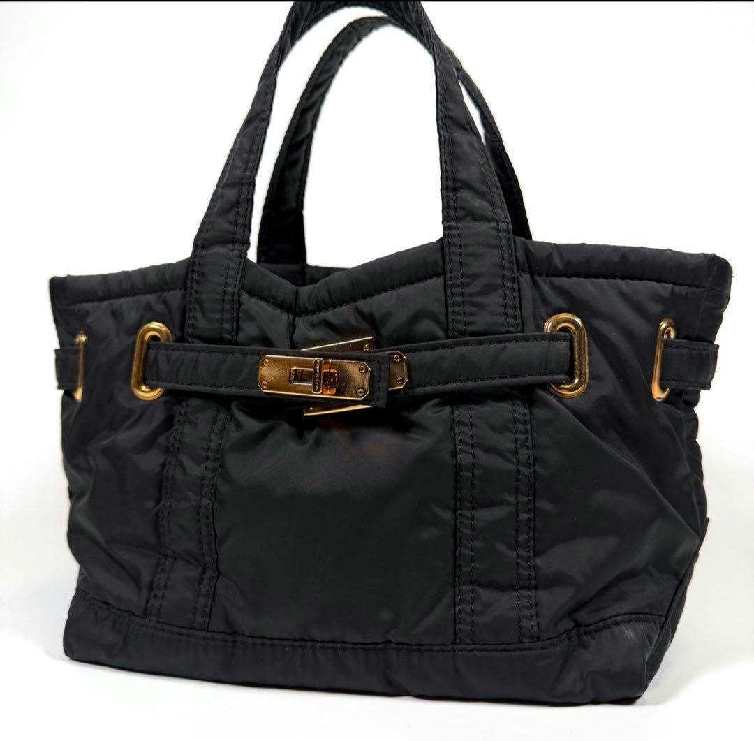 美品】シータパランティカ トートバッグ ナイロン ゴールド金具