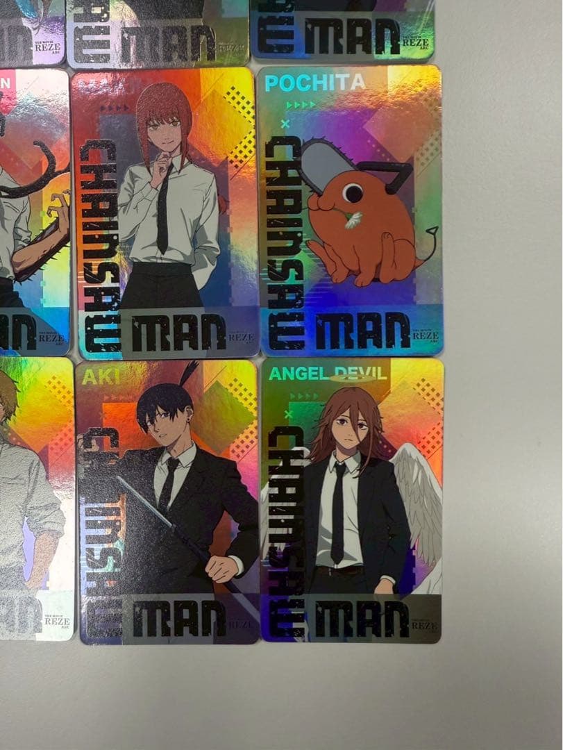 20枚セット 台湾限定 チェンソーマン アクリルカード、ホログラムカード