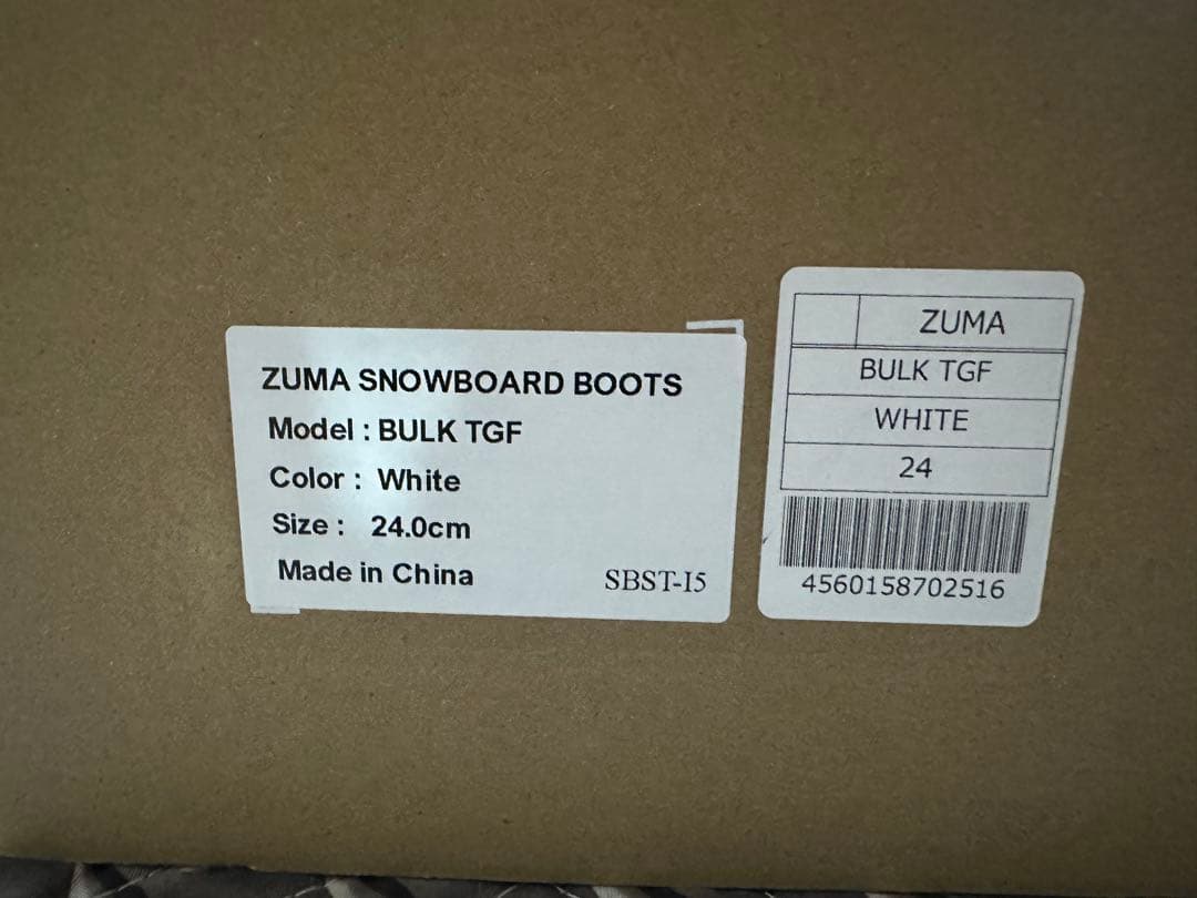 ZUMA BULK TGF スノーボードブーツ 24.0cm ホワイト