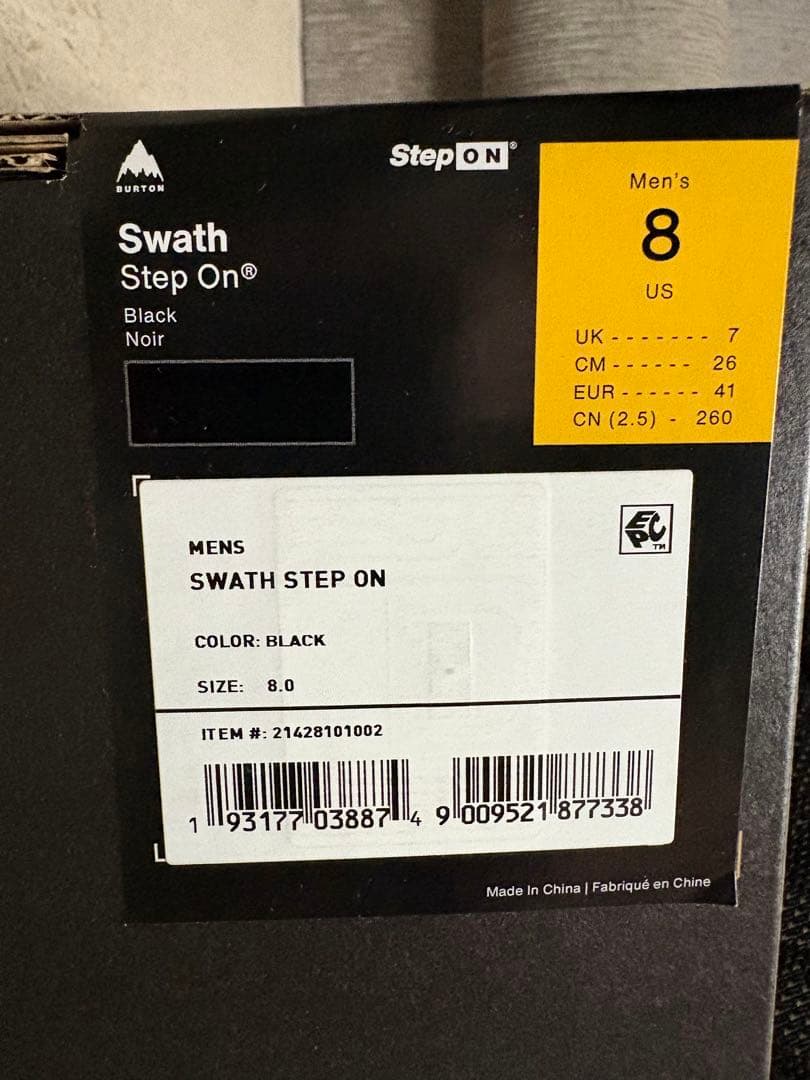 スノーボード Burton Swath Step On 26.0cm