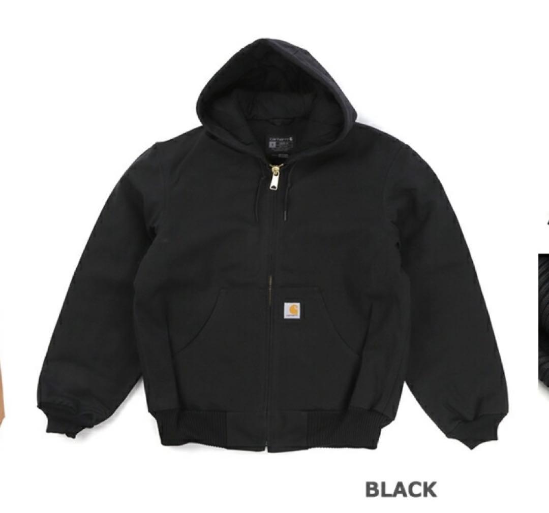 carhartt ブラック アクティブ　ジャケット　Sサイズ Carhartt（カーハート） アクティブジャケット J140 キルティング裏地