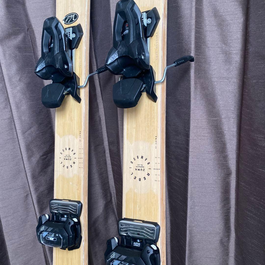 ZUMA スキー板BAMBOO 167 フィッシャースキーカバー付き！SALE