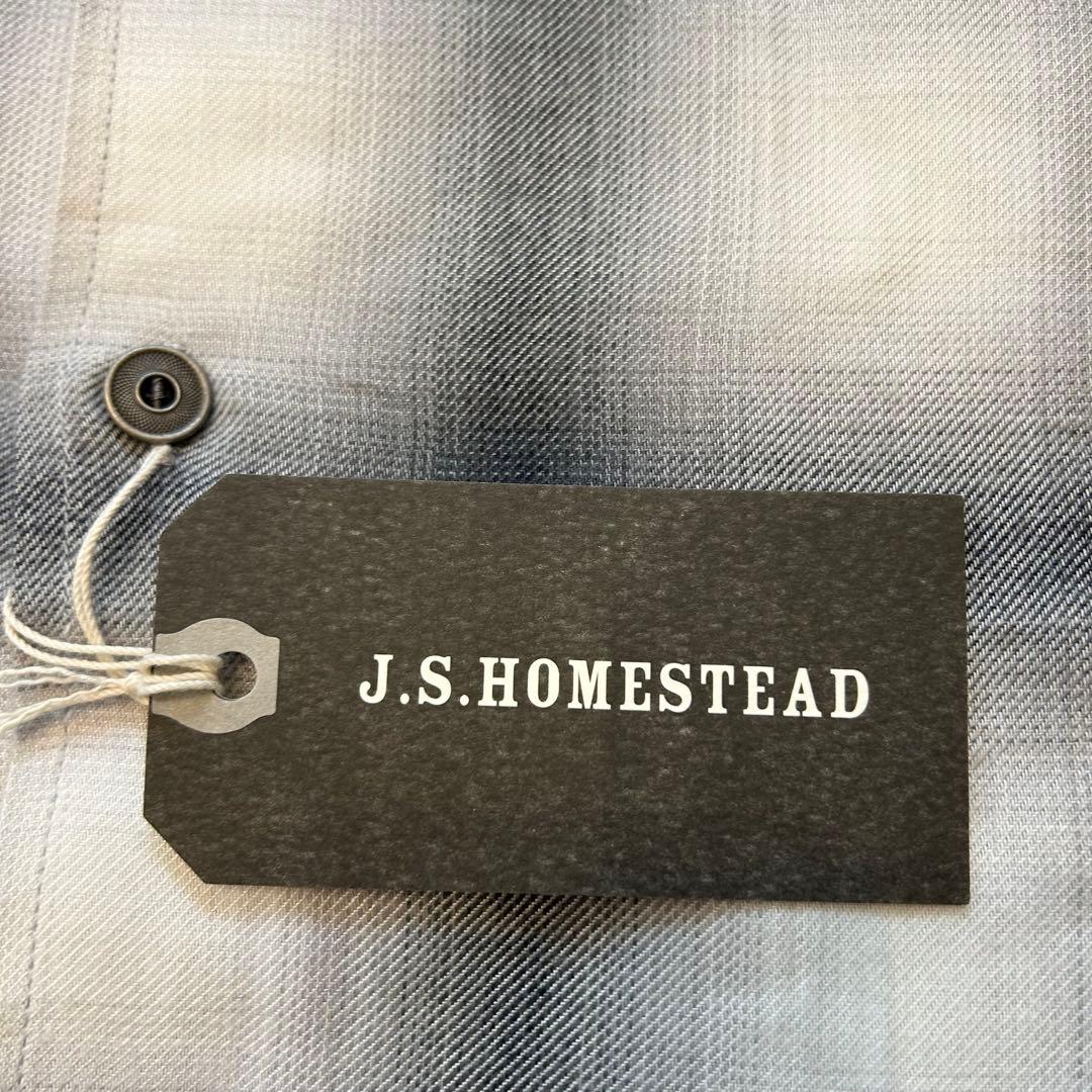 25年製　J.S.stead リラックス　オンブレオープンカラーシャツ