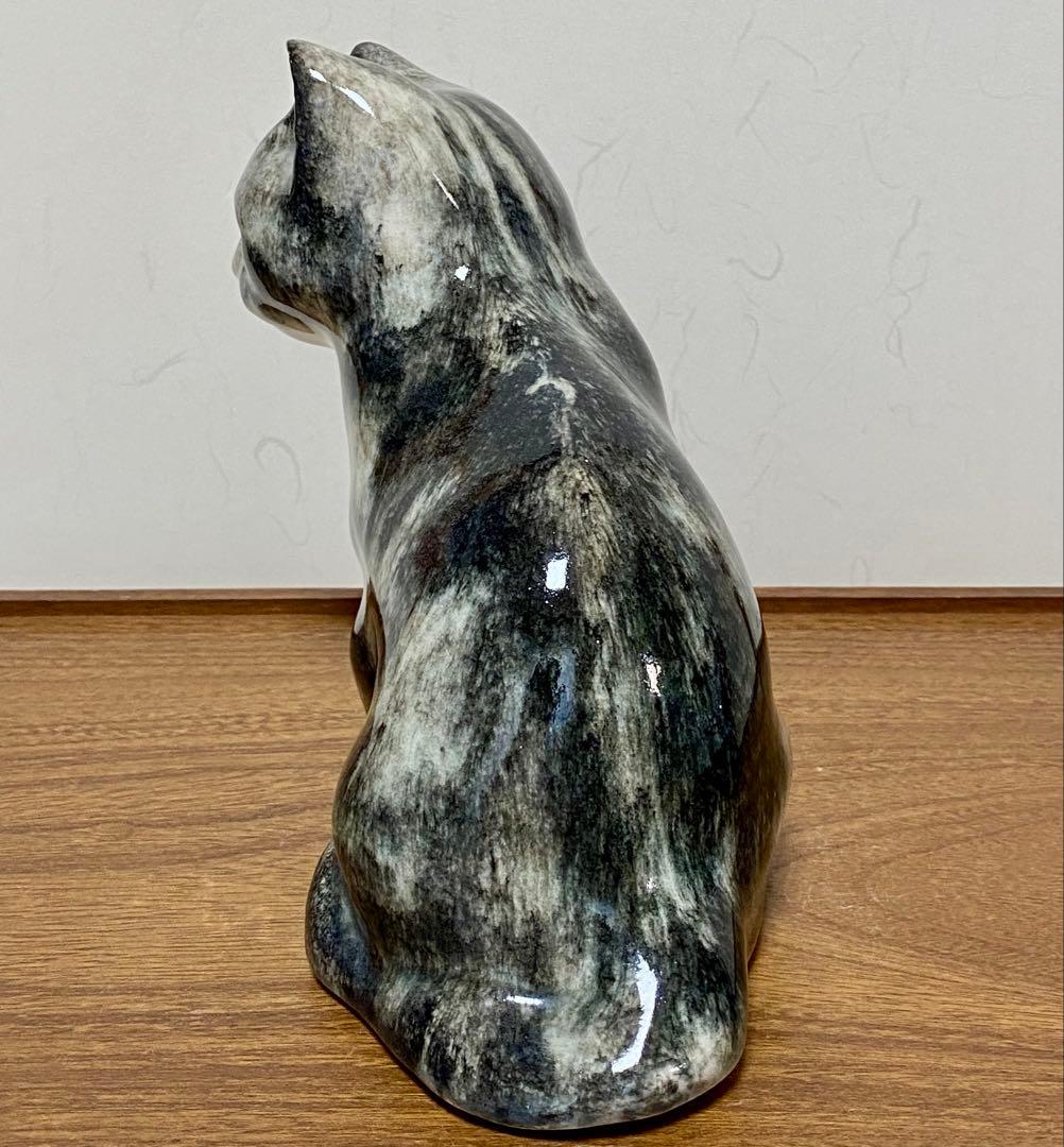 モデルNo.26 ウィンスタンレイキャット 初期作品 キジトラ猫 貫入無し❣️