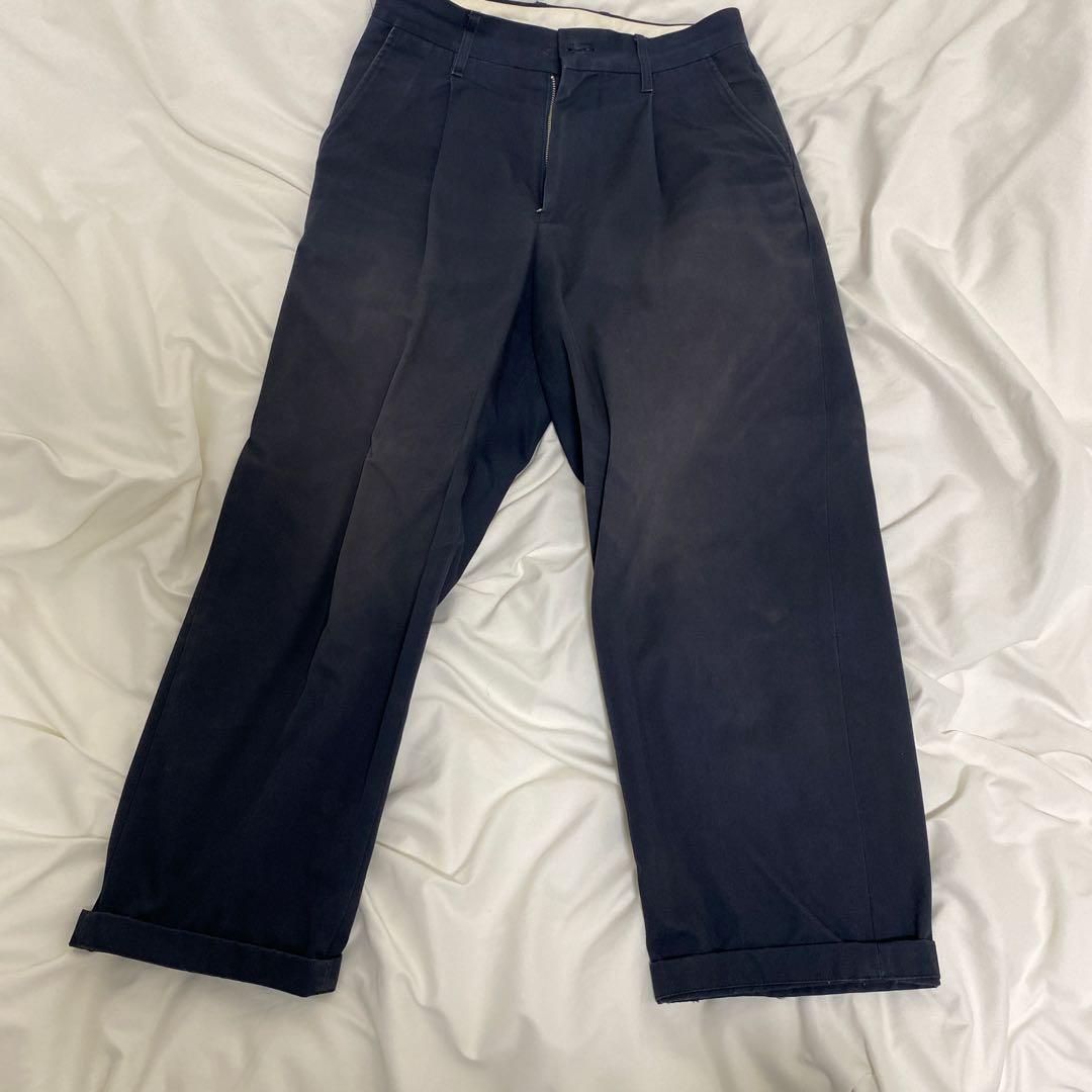 UNIVERSAL PRODUCTS COTTON 1TUCK TROUSERS - メルカリ
