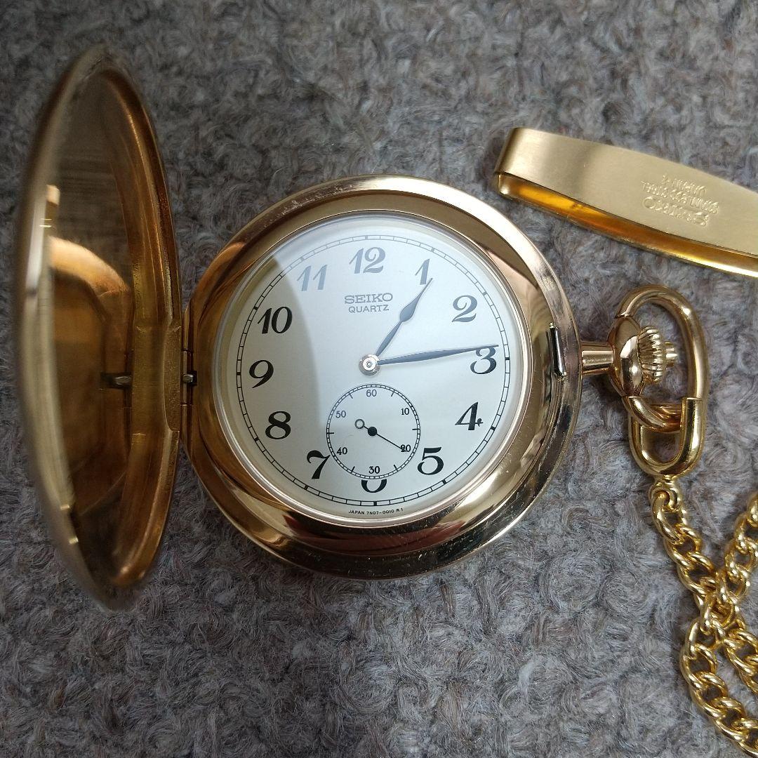 SEIKO セイコー 懐中時計 贈 内閣総理大臣 7N07-0010 ゴールド金