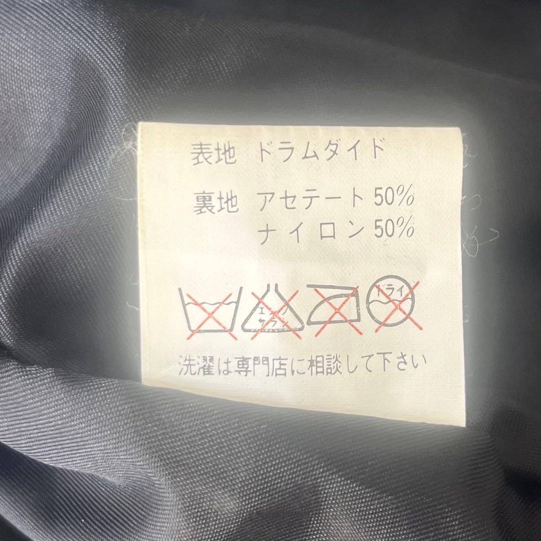 y2k ハラジュクマザーダブルレザートレンチコート マキシ牛革XL