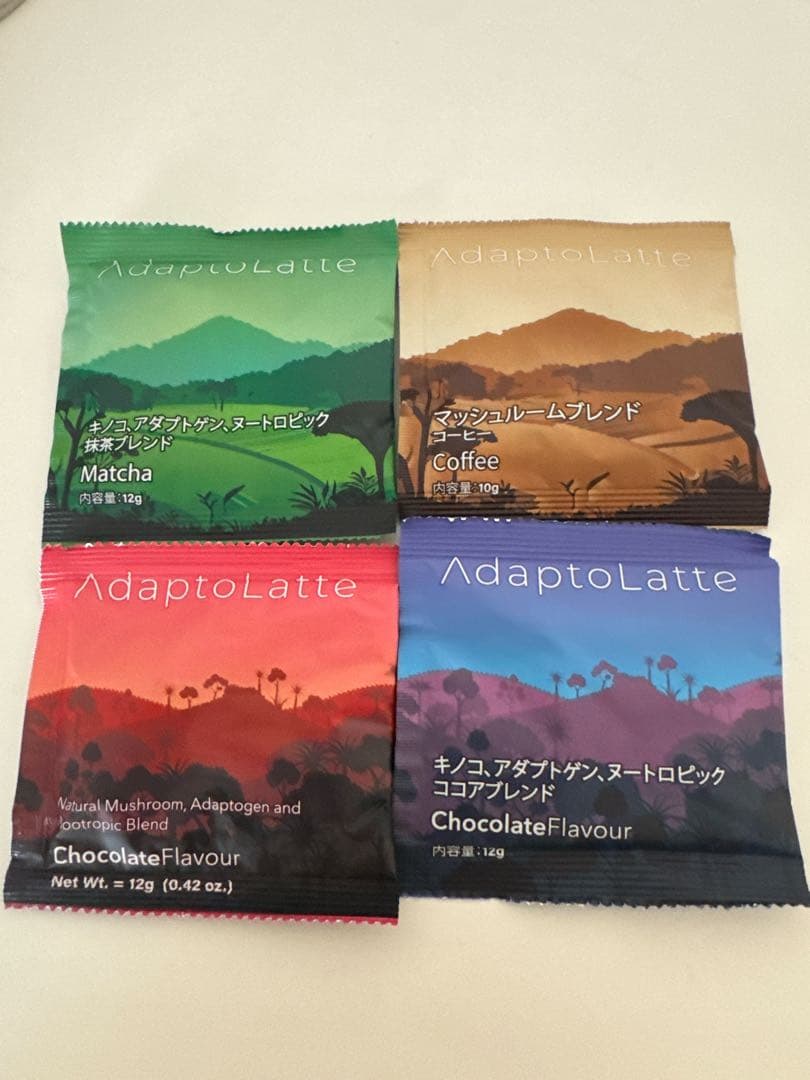 アダプトラテ トラベルパック オリジナル デカフェ 抹茶 コーヒー 4袋