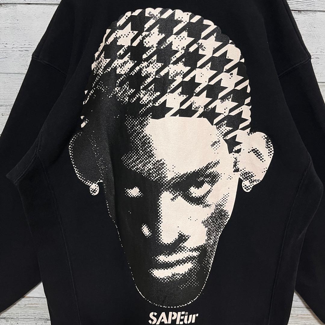 t138【美品】サプール ロッドマン プリント ロゴ スウェット 入手困難