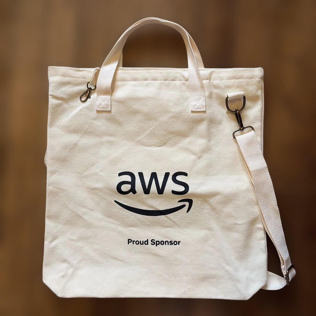 非売品希少 NVIDIA社 & AWS 米国際会議ノベルティグッズ トートバッグ