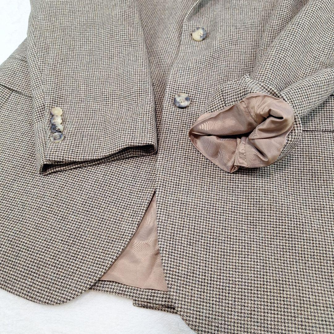 HUGO BOSS ロロピアーナ テーラードジャケット 千鳥格子 50