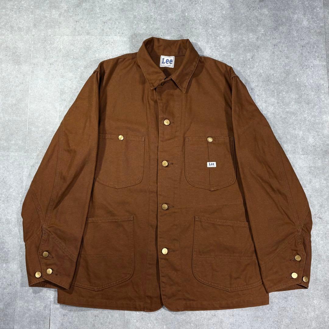 未使用品級】Lee リー ブラウンダック カバーオール ワーク レイル