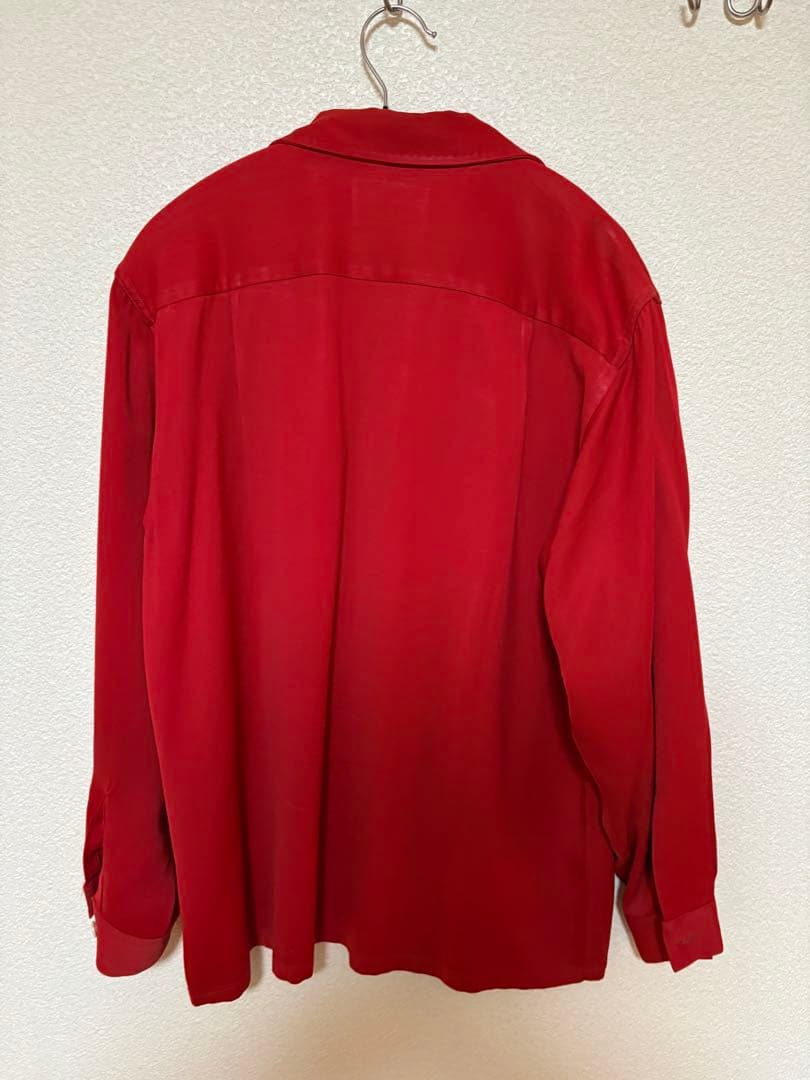 40s 50s vintage オープンカラー レーヨン シャツ 40s レーヨン