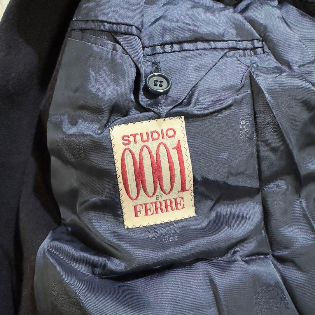 STUDIO 0001 FERRE ロングコート ポケット付 シンプル 希少 - メルカリ