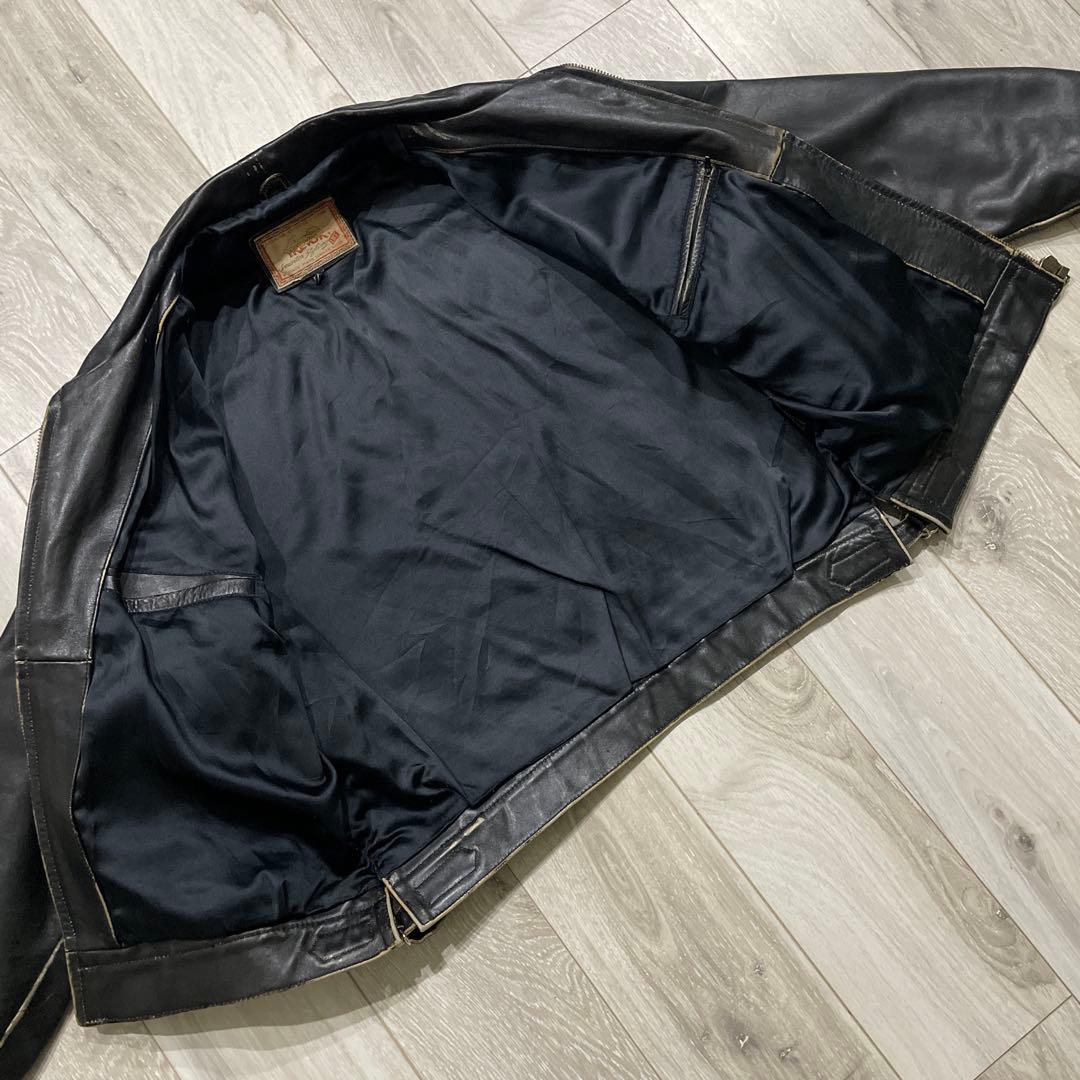 80s Lee TREVOR 2XL レザージャケット ライダースジャケット - メルカリ