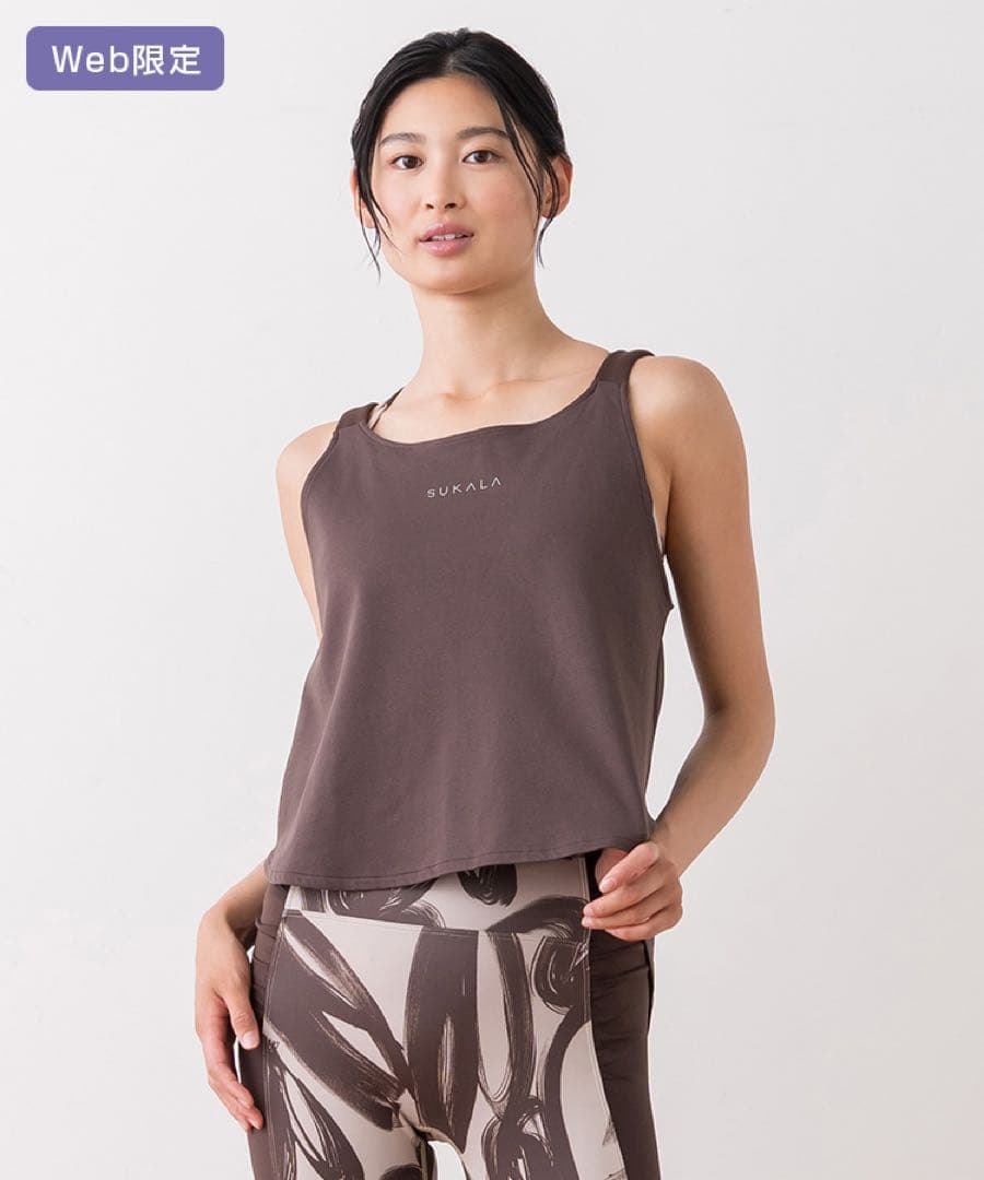 SUKALA ハートプリントセパレートタンクトップ ブラトップ 2点 Lサイズ