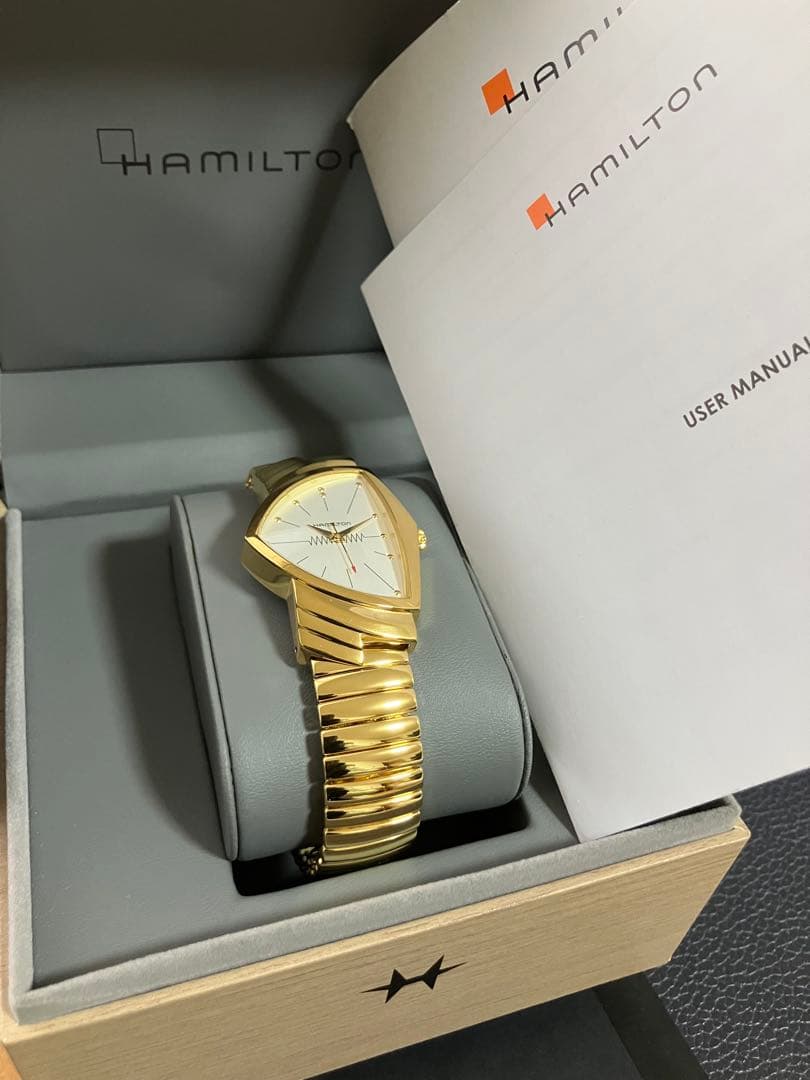 きれい】ハミルトン 腕時計 ベンチュラ 純正フレックス（蛇腹）ベルト