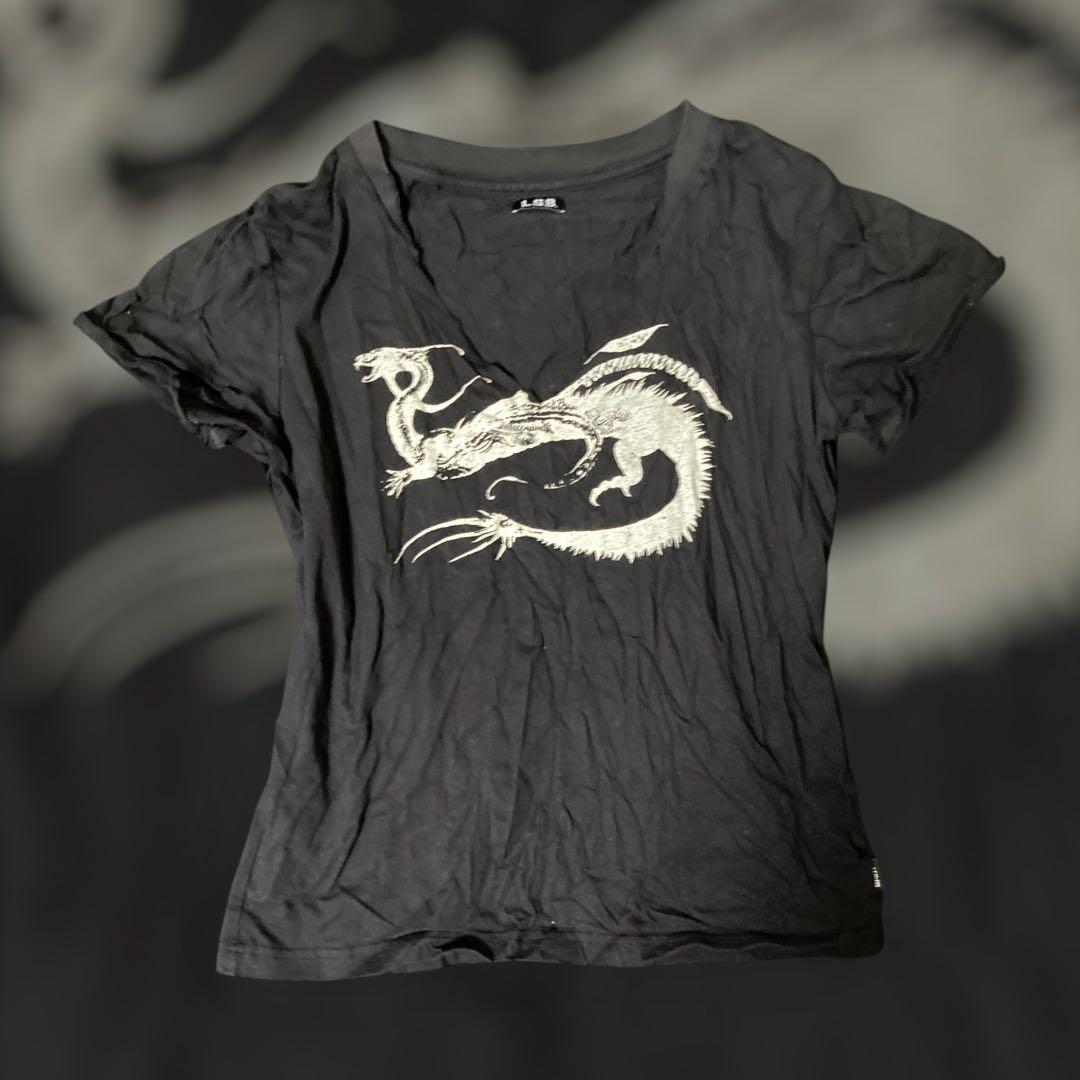 トップス LGB DRAGON TRIP T L.G.B. DRAGON TRIP zip hoodie Tonal DRAGON TRIP lettering on the