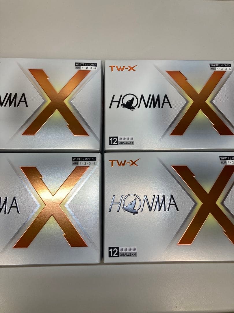 ホンマ TW-X 2024モデル ゴルフボール ホワイト【4ダース(48球)】⠀ ecoball_newball-0013