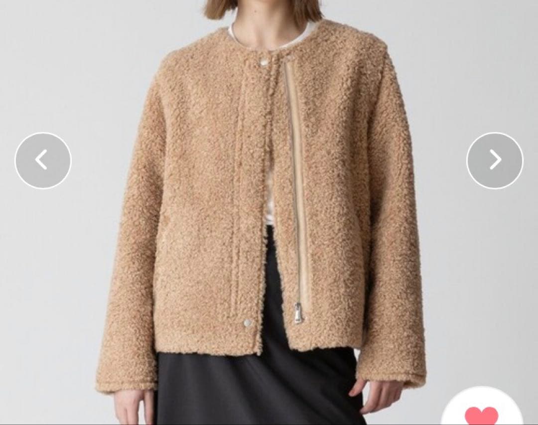 アルアバイル⭐︎美品フェイクプードルファーデタッチャブルブルゾン allureville（アルアバイル）の「フェイクプードルファー