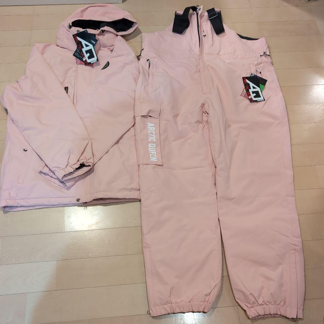 値下げ交渉可能　ピンク スノーボードウェア 上下セット 即納 スキーウェア 上下セット スノーボードウェア メンズ レディース