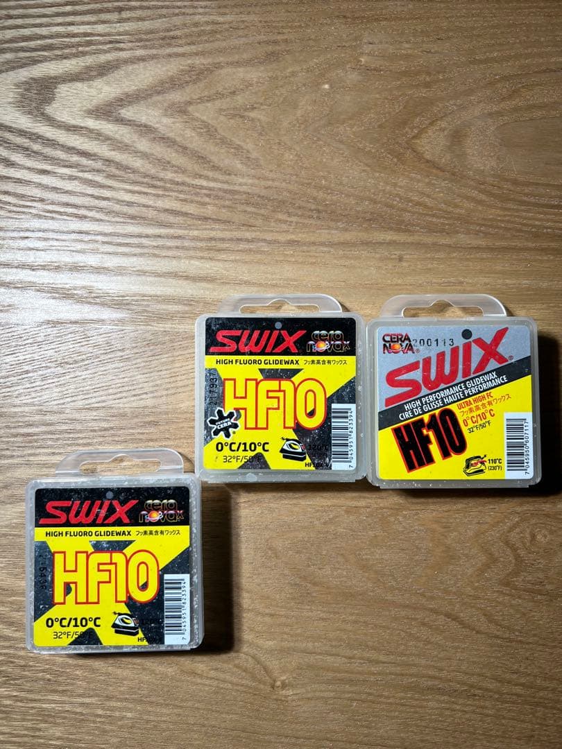 SWIX HF10 40g ✖️2個セット　ちょっとおまけつき SWIX CERA NOVA HF10 YELLOW GLIDE WAX 40G – The Nordic Skier