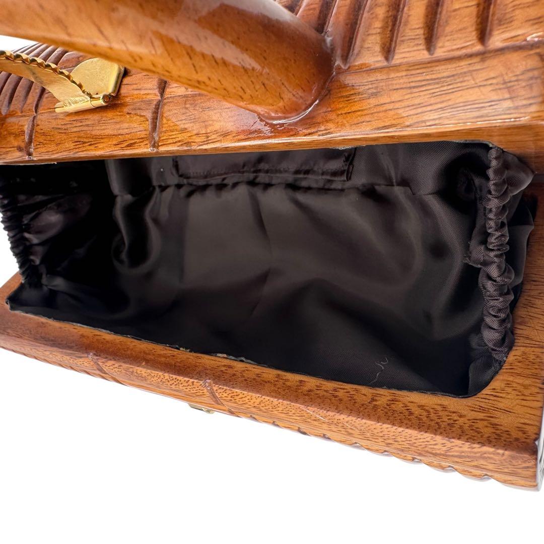 TIMMY WOODS ウッドバッグ バレルシェイプ 木製 保存袋 カード付