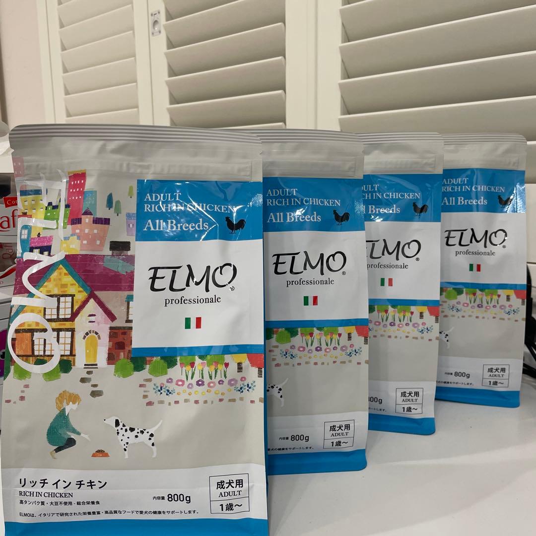 ✴︎ELMO リッチインチキン 800g ドッグフードx4個 3.2Kg - メルカリ