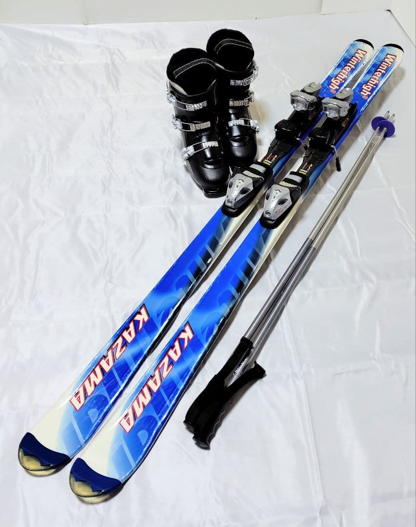A ■スキーセット■KAZAMA160cm■SALOMON 25〜25.5cm