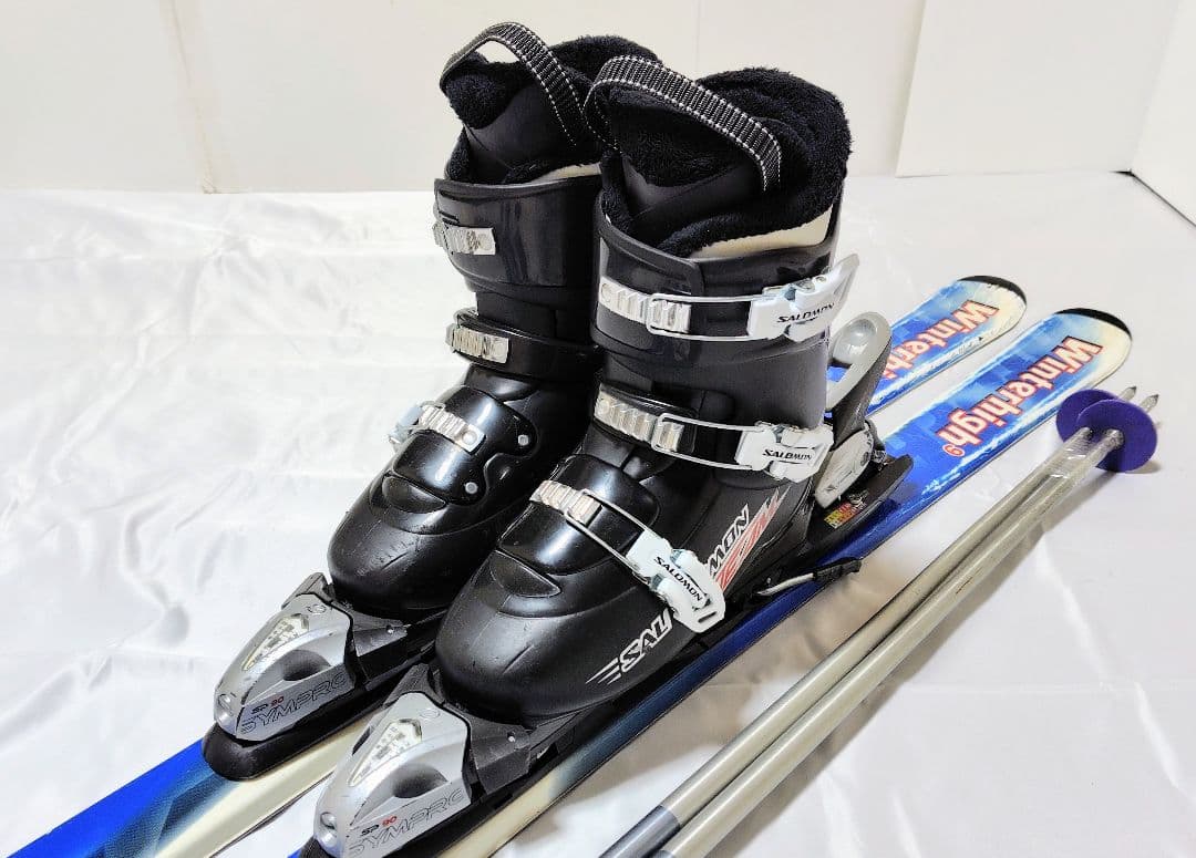 A ■スキーセット■KAZAMA160cm■SALOMON 25〜25.5cm