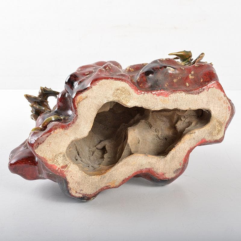 くまくま様専用 中国 石湾陶器 岩に蟹 置物 在銘 F R5156 - メルカリ