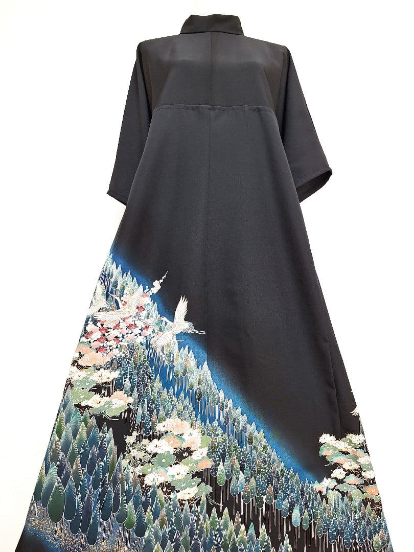 着物リメイクワンピース3724 - メルカリ