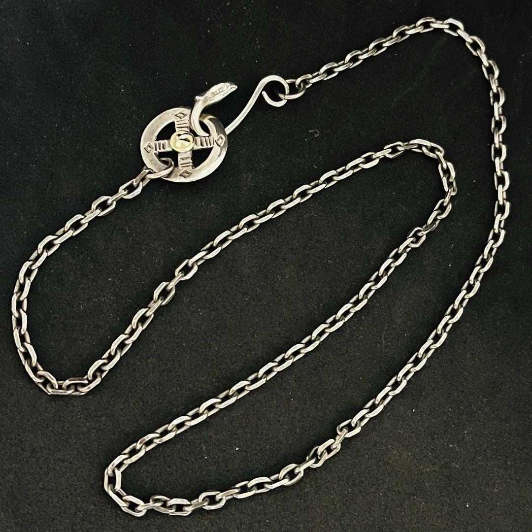 ゴローズ 金メタル付きホイールチェーン イーグルフック 細角 51cm