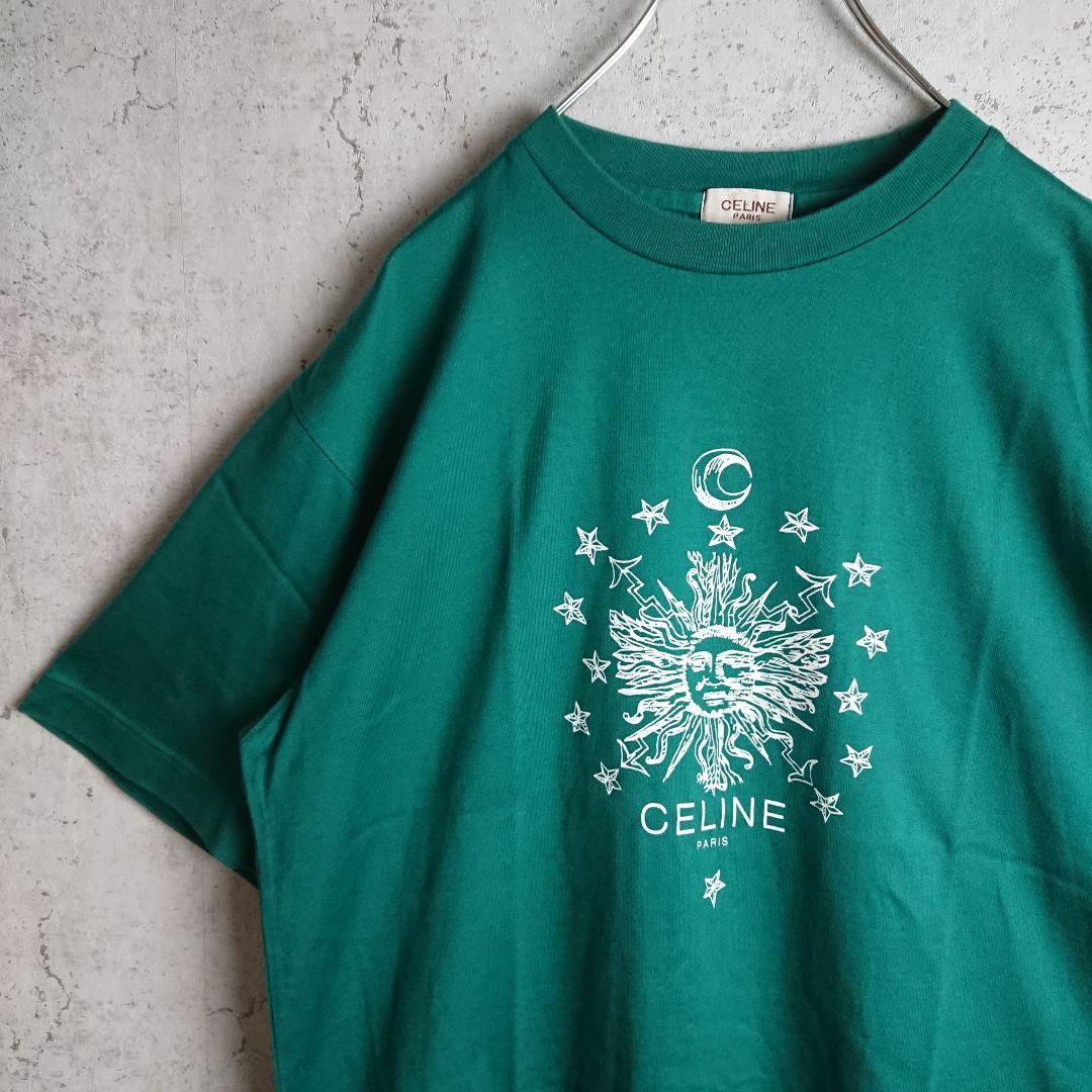 希少 セリーヌ CELINE ヴィンテージ Tシャツ 半袖 株式会社キング L