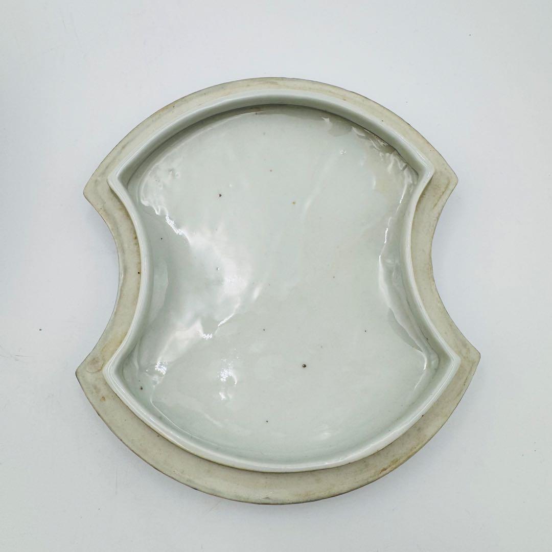 伊万里焼 文銅型染付波千鳥蓋物 陶芸】骨董 アンティーク インテリア