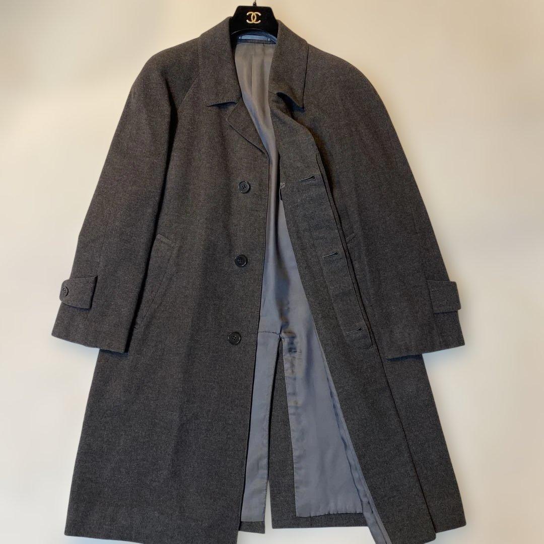 Loro Pianaロロピアーナ ダークグレーカシミヤチェスターフィールドコート