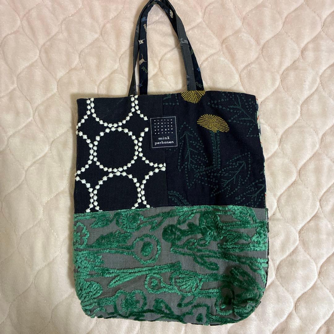 Mina perhonen バック mina perhonen 25-26aw collection swing garden toast bag IV,BK