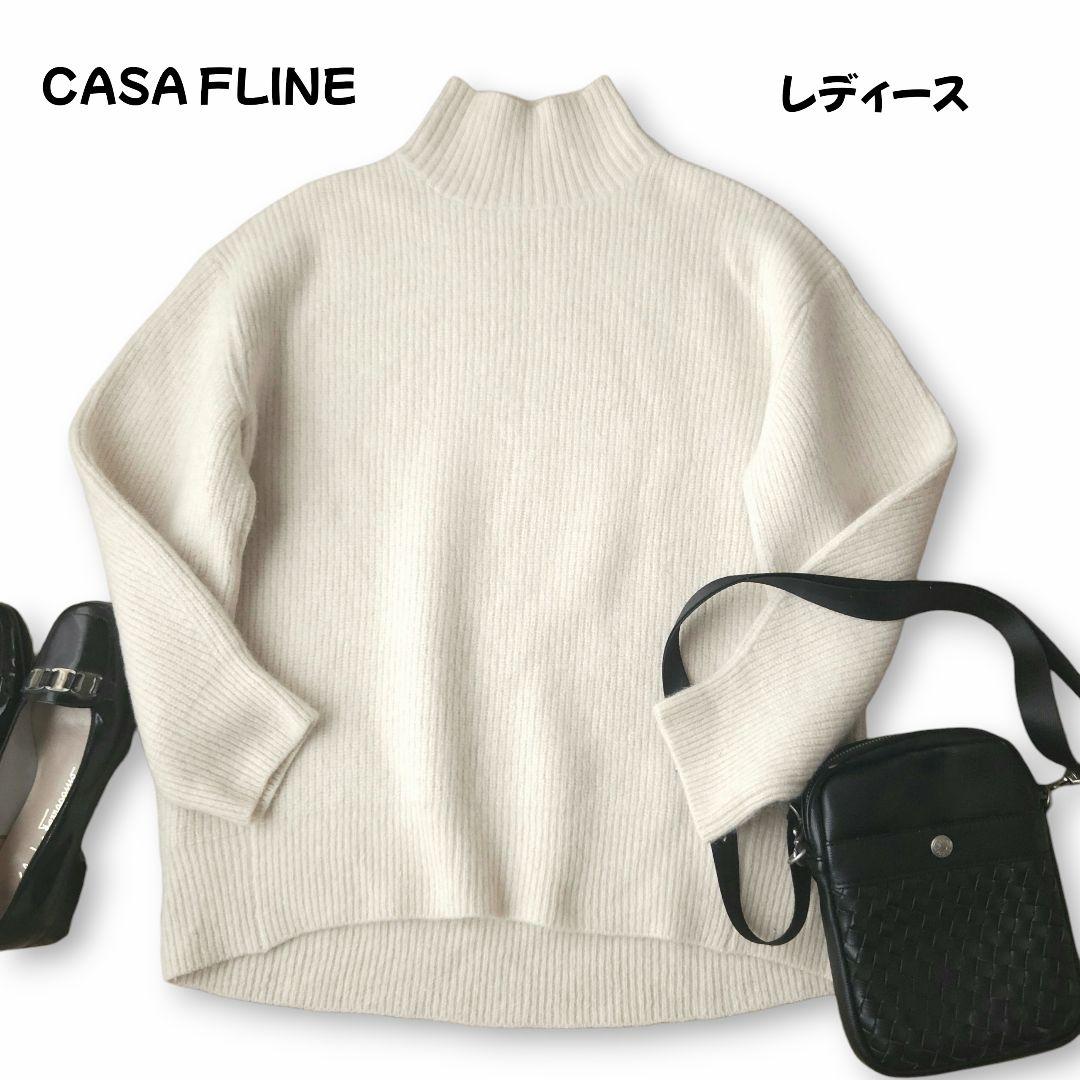 カーサフライン ヤク ニットプルオーバー セーター M~L 厚手 軽い 美品