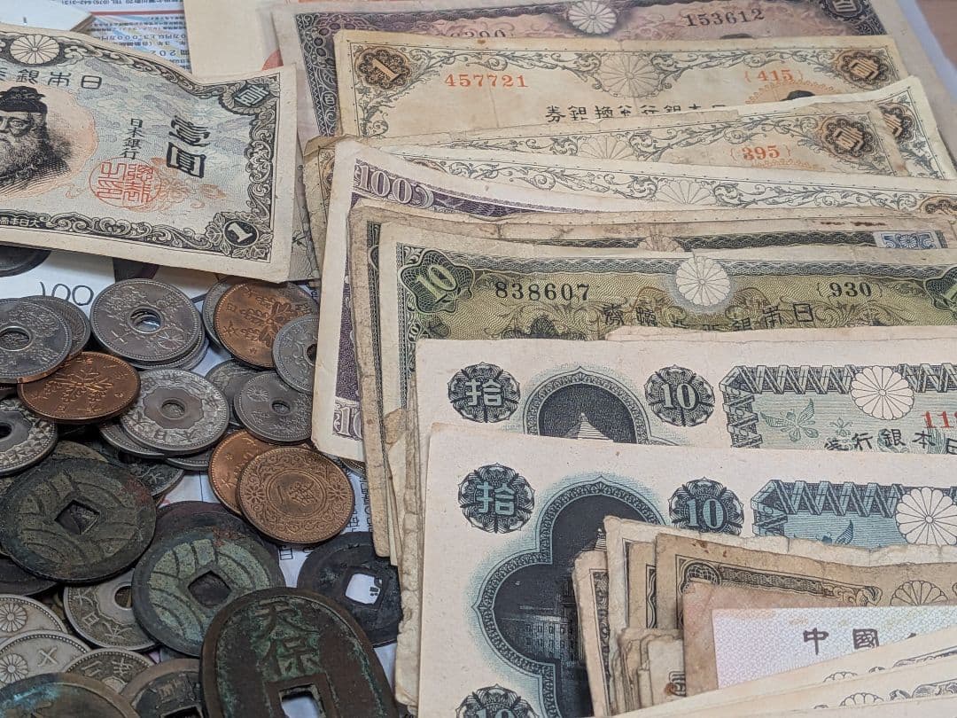 【古銭・旧紙幣・大量】天保通宝、寛永通宝、永楽通宝、銀貨・銅貨など 3.5kg