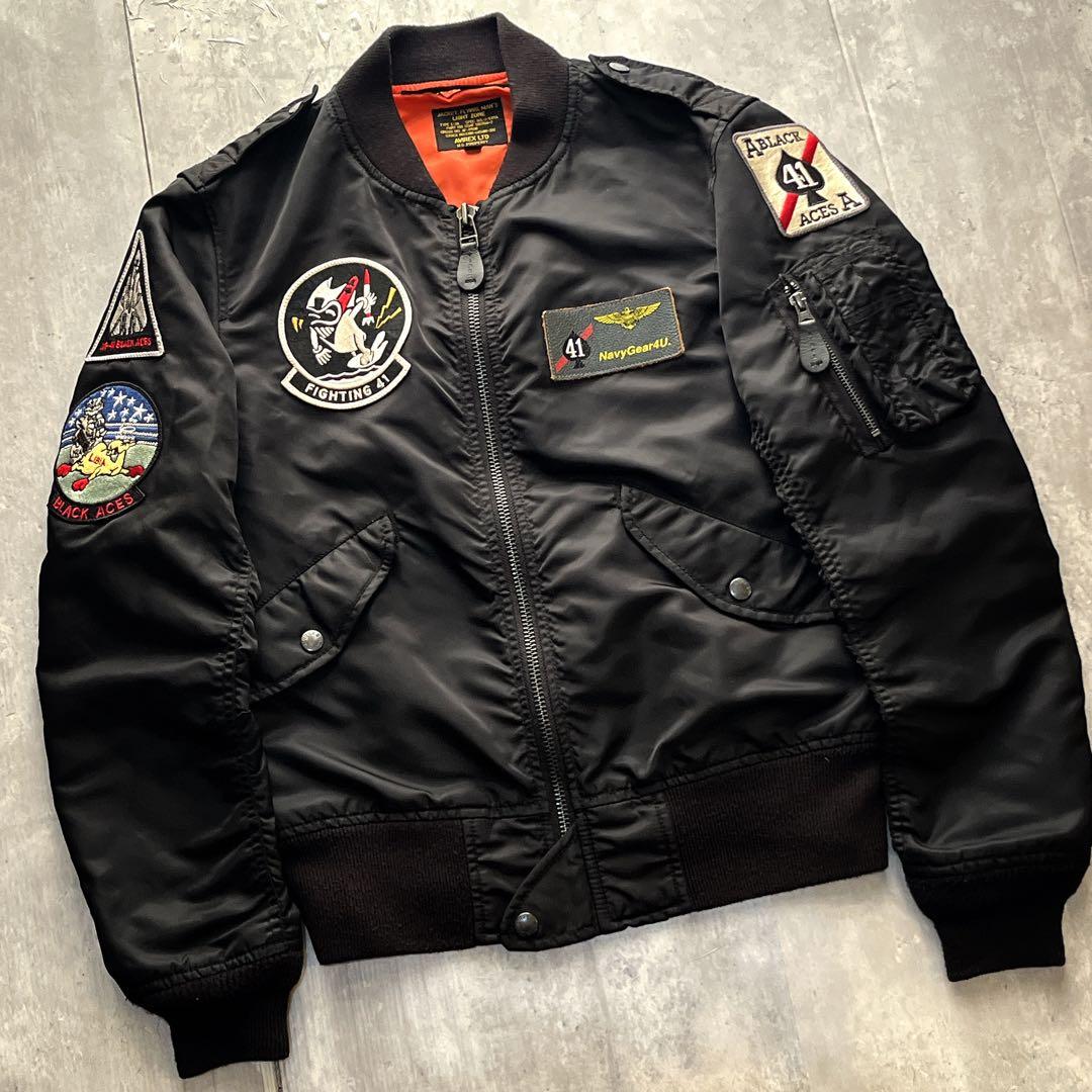 アヴィレックス AVIREX ブラックエース L-2A フライトジャケット M