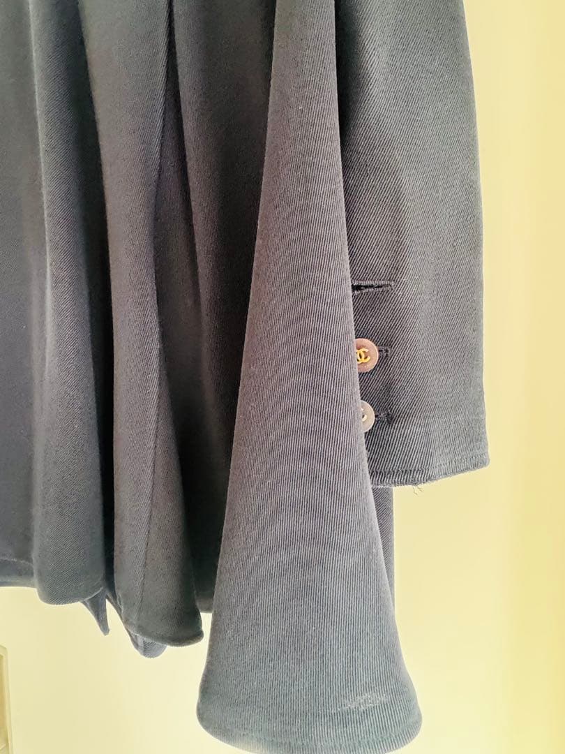 CHANEL テーラードジャケット ネイビー 36 ビンテージ エレガント 希少