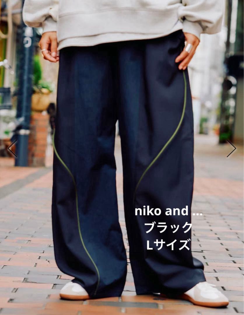 ニコアンド ［be with M］ Misayo デニムパンツ ブラック S ニコアンド