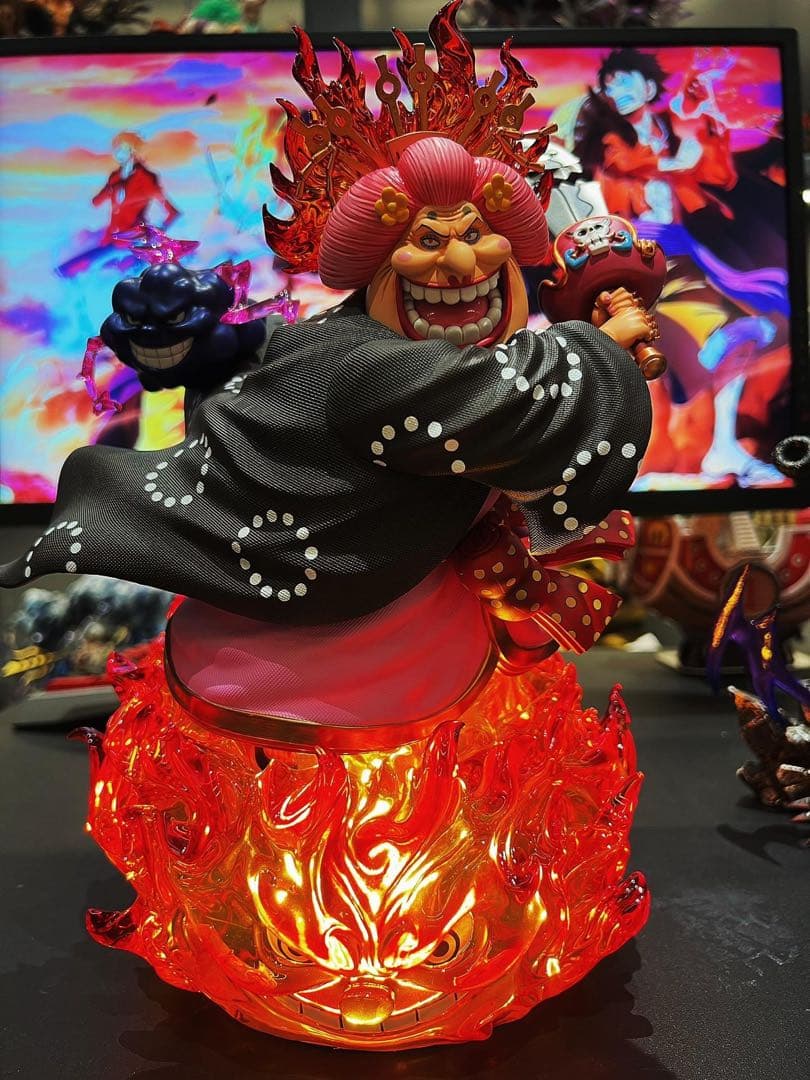 ワンピース カイド霸海ビッグ・マム フィギュア ガレージキット 塗装