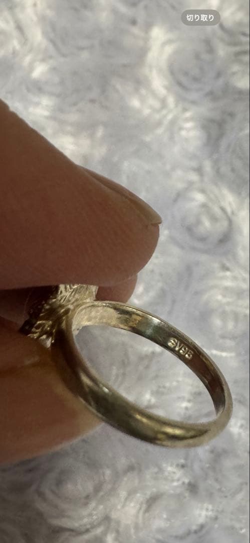 即購入⭕️✨☪️わちふぃーるどダヤン赤石付きシルバーリングサイズ