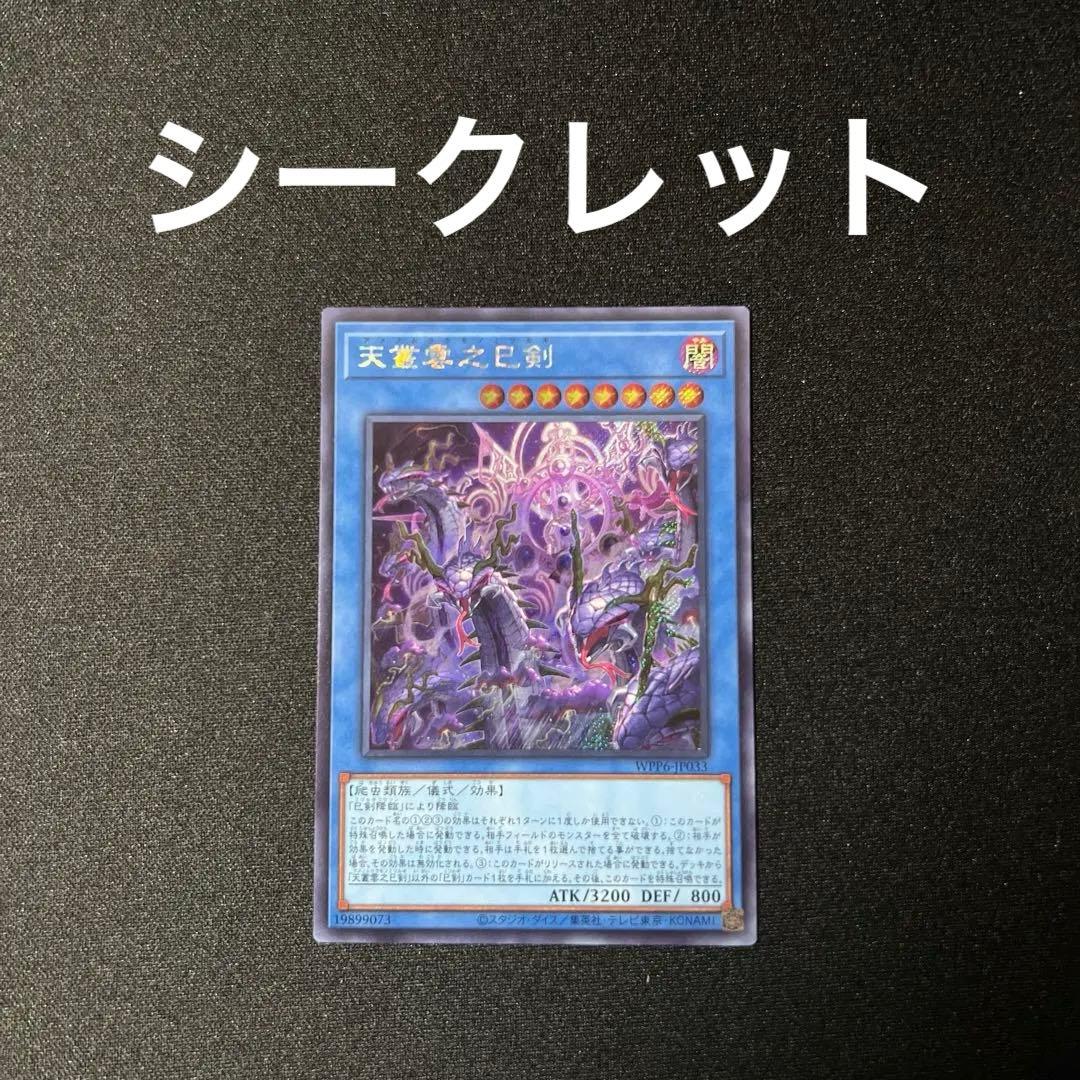 シークレットレア 天叢雲之巳剣 アメノムラクモノミツルギ 遊戯王 1枚