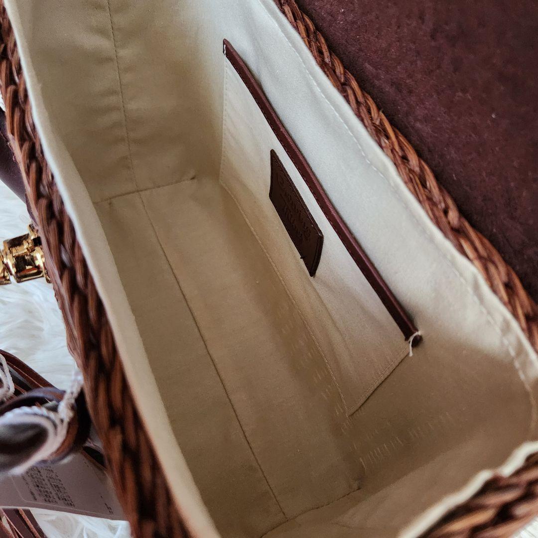 《未使用》グレースコンチネンタル カービングトライブス かごバッグ