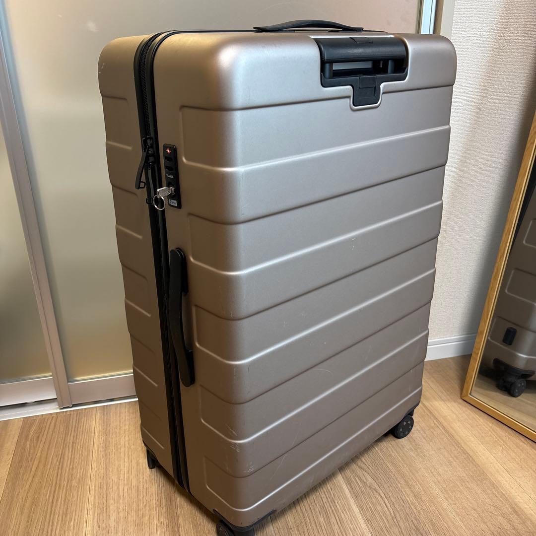無印良品 MUJI バーを自由に調節できるハードキャリーケース 105L